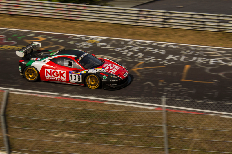 The only Ferrari running the event, the livery is stunning though! (Breidscheid)